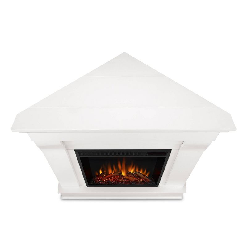 Real FlameChateau Corner Electric Fireplace White, 5 of 12