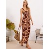 INSPIRE CHIC Women's Floral Casual Sleeveless High Waist Wide Leg Long Pants Jumpsuits with Pockets - 4 of 4