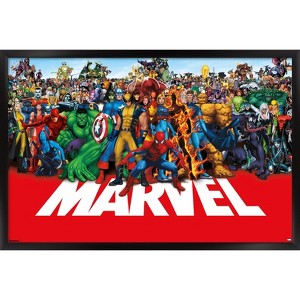 Trends International Marvel Publishing - The Marvel Lineup 2025 Framed Wall Poster Prints - 1 of 4
