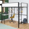 Novogratz Axel Loft Bed with Desk & Shelves - 2 of 4