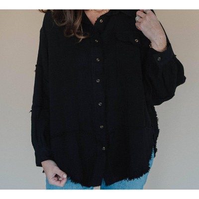 Women's Zara Gauze Button Down Top - Easel