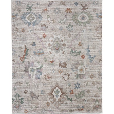 Dartmouth Transitional Abstract Tan/Brown/Blue Area Rug