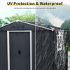 NicBex 10*8ft Outdoor Storage Shed Weatherproof Garden Shed with Sliding Door and Apex Roof for Garden, Lawn - 3 of 4