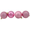Northlight Shatterproof 4-Finish Christmas Ball Ornaments 2.5" (60mm) - Bubblegum Pink - 60ct - 3 of 3