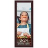 PosterPalooza | Panoramic Linear Brown Picture Frame - UV Acrylic, Foam Board Backing, Hanging Hardware - 2 of 4