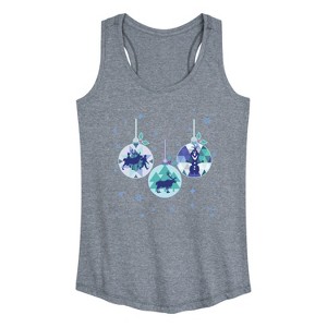Women's - Frozen 2 - Winter Wonderland Ornaments Christmas Graphic Racerback Tank - 1 of 4
