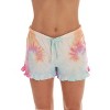 Just Love Tie Dye Pajama Short Set with Ruffle Detail | Womens PJ Set - 4 of 4