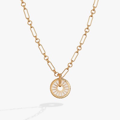 Alex and Ani Mother of Pearl Starburst Necklace