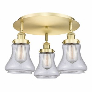 Bellmont - 3 Light Flush Mount In Art Deco Style-9.75 Inches Tall and 17.75 Inches Wide - 1 of 1