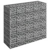 vidaXL Gabion Raised Bed Silver Galvanized Steel 35.4x11.8x35.4 in - 35.4" x 11.8" x 35.4" - 3 of 4