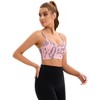 INSPIRE CHIC Women's Tie-Dye Adjustable Straps U Back Wirefree Full Support Workout Sports Bras - 4 of 4