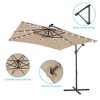 Sonkuki 8.2×8.2FT LED Solar Lighted Outdoor Patio Umbrella, Square Canopy Offset Umbrella for Villa Gardens, Lawns and Yard - 4 of 4