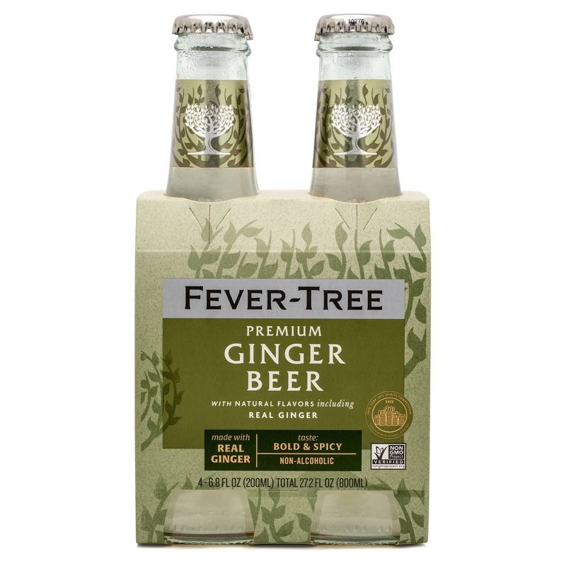 Fever-Tree Premium Ginger Beer Bottles - 4pk/6.8 fl oz, 1 of 7