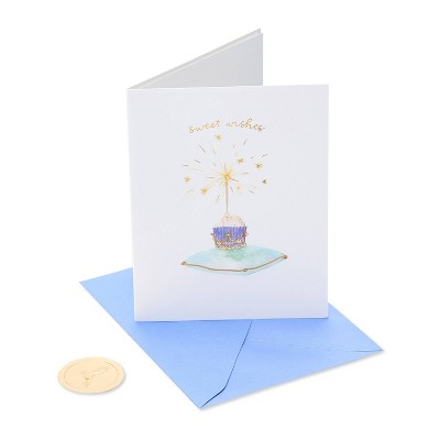 Birthday Cupcake on Pillow Card - PAPYRUS