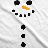 Maternity Snowman Buttons Funny Pregnancy Bump Tee Cute Christmas T shirt - Crazy Dog Maternity T Shirt - 3 of 4
