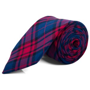 Men's Checkered 2.75 Inch Wide And 57 Inch Long 100% Cotton Neckties - 1 of 4