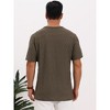 INSPIRE CHIC Men's Short Sleeve Crew Neck Summer Casual Jacquard Knitted T-Shirts - 3 of 4