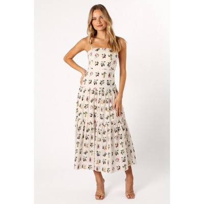 Petal And Pup Women's Ville Pleated Midi Dress - Multi Floral Xl : Target