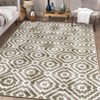 Modern Geometric Accent Rug, Contemporary Rugs Non-Slip Stain Resistant Kitchen Rug, No Shedding Carpet - 2 of 4