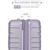 Coolife Luggage Sets 6 Piece with Duffel Bags, Hardside Expandable Suitcases with Spinner Wheels TSA Lock, Lavender - 2 of 4