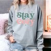 Simply Sage Market Women's  Garment Dyed Graphic Sweatshirt Stay Cozy Snowflake - 2 of 3