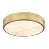 Anders 3-Light LED Flush Mount Ceiling Light - Polished Nickel, 22" Round, Damp Rated - 3 of 4