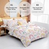 Boersma Rainbow Pattern Comforter Set Pink and Yellow Rainbow Star Comforter 3 Piece with 2 Pillow Shams(1 Comforter and 2 Pillow Shams) Twin Size - 4 of 4