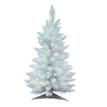 Vickerman Sparkle White Spruce Pencil Artificial Christmas Tree