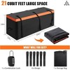 21 Cu.Ft. Hitch Bag Box Travel Cargo Luggage Carrier Waterproof Universal Fit With Lock - 2 of 4