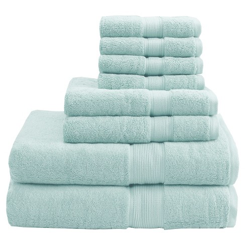 Pack of 4 Sea Green Large Bath Towel Sheets Pack 100% Cotton 27x55 Green  USA