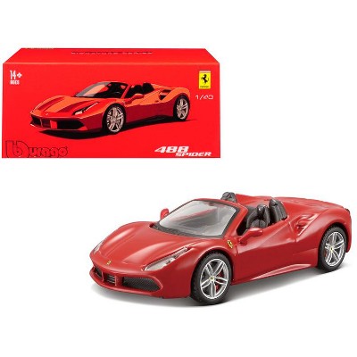 Ferrari 488 Spider Red "Signature Series" 1/43 Diecast Model Car by Bburago