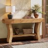 Tribesigns Solid Wood Console Table, 59-Inch Long Sofa Table with Stable Curved Legs for Entryway, Living Room, Hallway, Foyer - 2 of 4