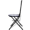 vidaXL Folding Bistro Chairs 2 Pcs, Folding Metal Bistro Outdoor Chair for Porch Balcony, Patio Chair - 4 of 4