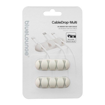 2pk CableDrop Multi Cable Router White  - BlueLounge