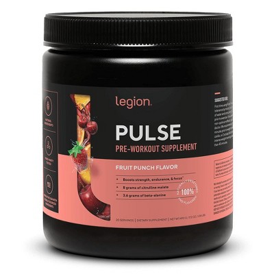 Pulse Pre-Workout Supplement Naturally Sweetened And Flavored