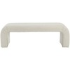 Meridian Furniture,Niagara Boucle Fabric Bench - 3 of 4