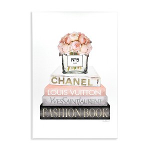Stupell Industries Pink Fashion Book Stack, 10" x 15" - 1 of 4