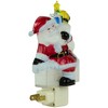 Northlight 6.25" Santa in Chimney Frosted Christmas Night Light - image 4 of 4