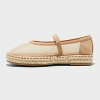 Women's Celia Mesh Mary Jane Espadrille Flat with Memory Foam Insole - Universal Thread™ Tan - 2 of 4