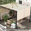 Outsunny 2 PCS Pergola Shade Cover, UV Protection Pergola Canopy Replacement, for 10 x 10ft Pergola - 2 of 4