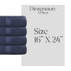 Home Weavers Elegance Essentials 550GSM 100% Cotton Zero Twist Super Absorbent Bath Towel Set - 2 of 4