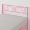 Garvee Twin Size Bed Frame with Headboard and Footboard Under Bed Storage Steel Slat Support Metal Bed No Box Spring Needed Easy to Assembly, Pink - 3 of 4