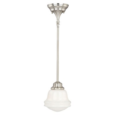 Vaxcel Huntley 1 - Light Pendant in  Satin Nickel