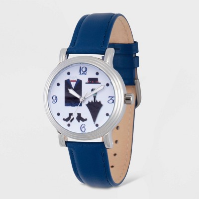 Women's Disney Mary Poppins Leather Strap Watch - Blue