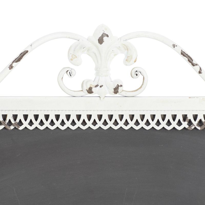 Metal Sign Scroll Top Wall Decor with Chalkboard White - Olivia &#38; May, 4 of 6