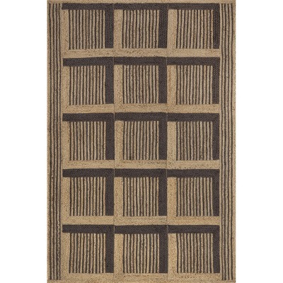 Nuloom Aletta Geometric Tiled Jute Indoor Area Rug