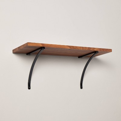 Wooden Wall Shelf Matte Black - Zenna Home : Target