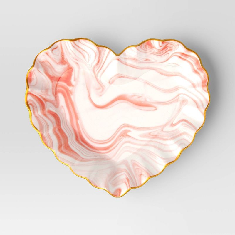 Ceramic Marbled Heart Dish - Threshold&#8482;, 3 of 7