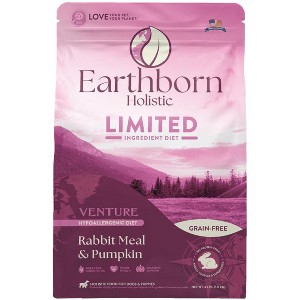 Earthborn Holistic Venture Limited Ingredient Rabbit Meal & Pumpkin Grain-Free Dry Dog Food - 4 Lbs - 1 of 1