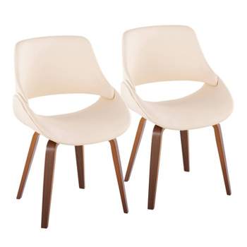 Set of 2 Fabrico Mid-Century Modern Dining/Accent Chair - Lumisource